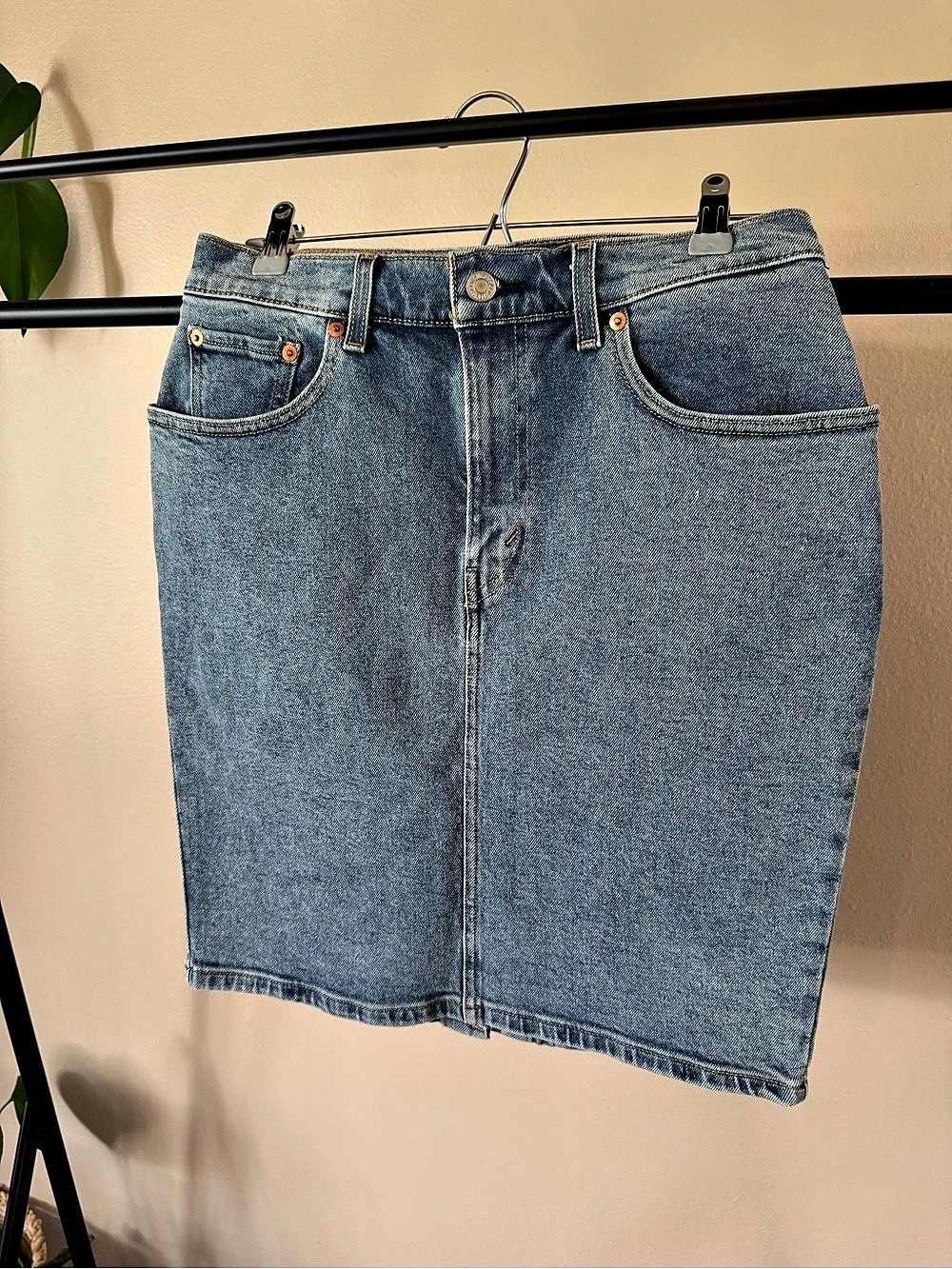 Levi's Icon Skirt Denim Pencil Skirt Blue Waist 28